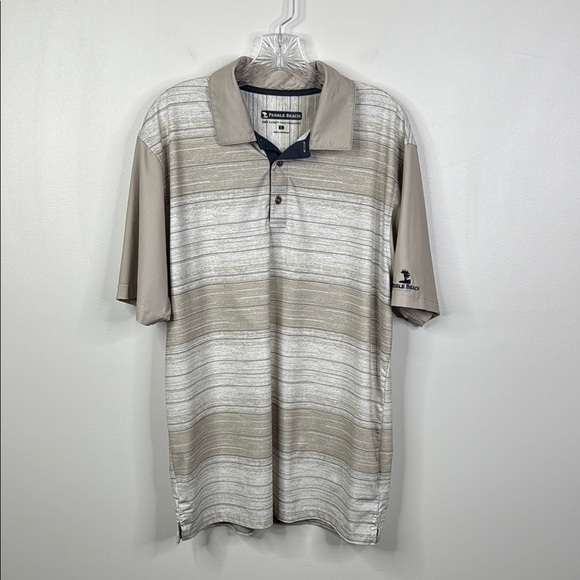 Pebble Beach Dry-Luxe Performance Golf Polo Men's Size Large - Picture 1 of 7